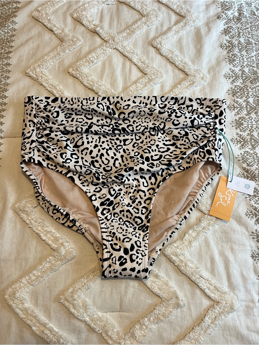 Kona Sol High Rise Full Coverage Swim Bottoms X NWT
